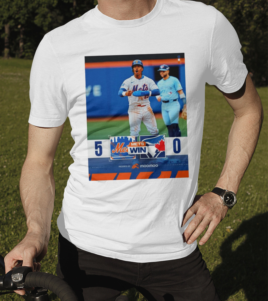 New York Mets Win 5-0 Toronto Blue Jays April 4 2025 T-Shirt