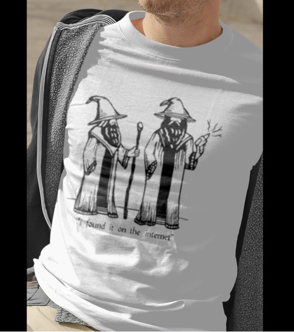 I Found It On The Internet Wizard Robe Hat Wand T-Shirt