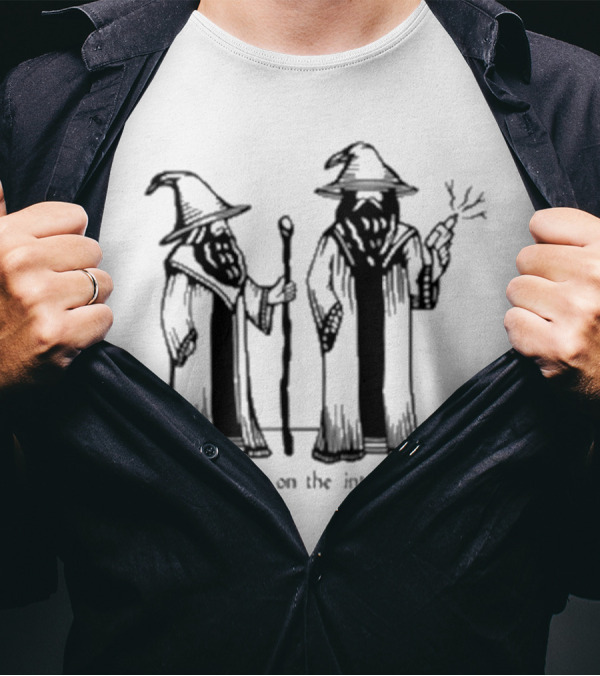 I Found It On The Internet Wizard Robe Hat Wand T-Shirt