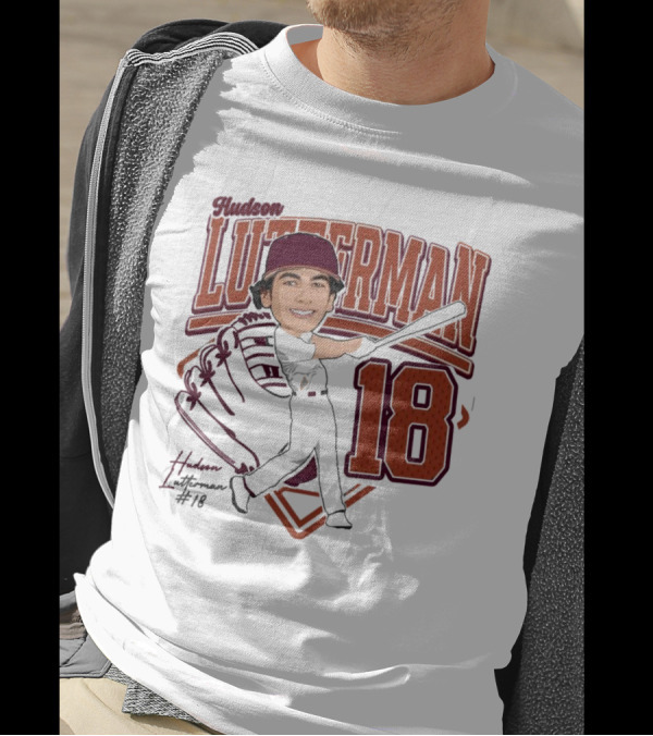 Hudson Lutterman 18 Baseball Player 2025 T-Shirt