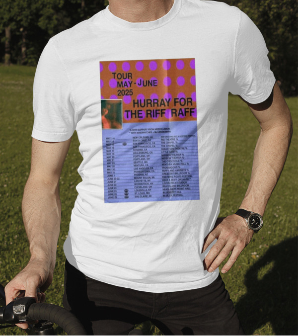 Hurray For The Riff Raff Tour May-June 2025 San Francisco The Chapel Event With Support From Merce Lemon T-Shirt