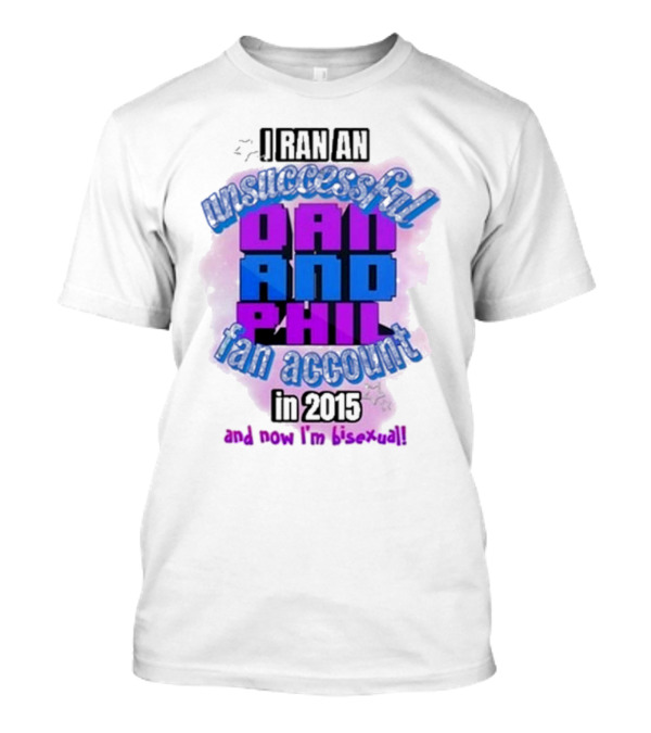 Dan And Phil Unsuccessful Fan Account 2023 Bisexual Highlight T-Shirt