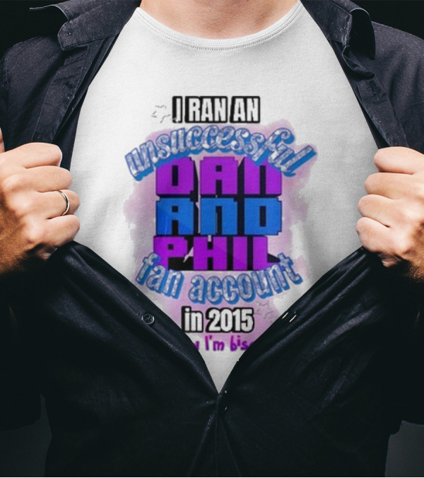 Dan And Phil Unsuccessful Fan Account 2023 Bisexual Highlight T-Shirt