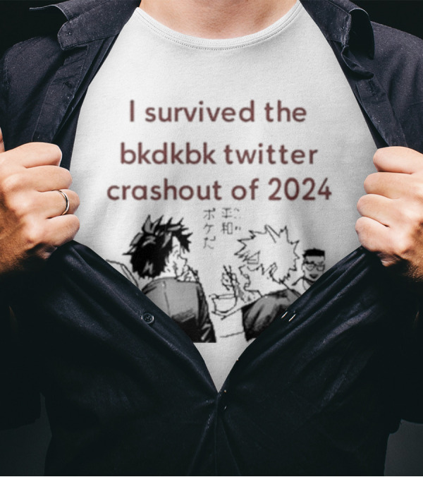 I Survived The Bkdkbk Twitter Crashout Of 2024 Silhouette Scene T-Shirt