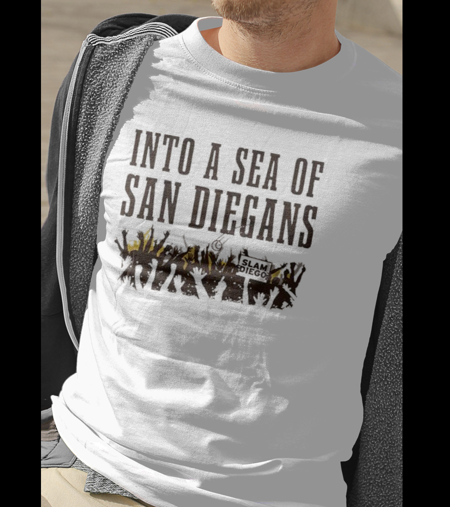 San Diegans Into A Sea Of Fans With Sign Cheers T-Shirt