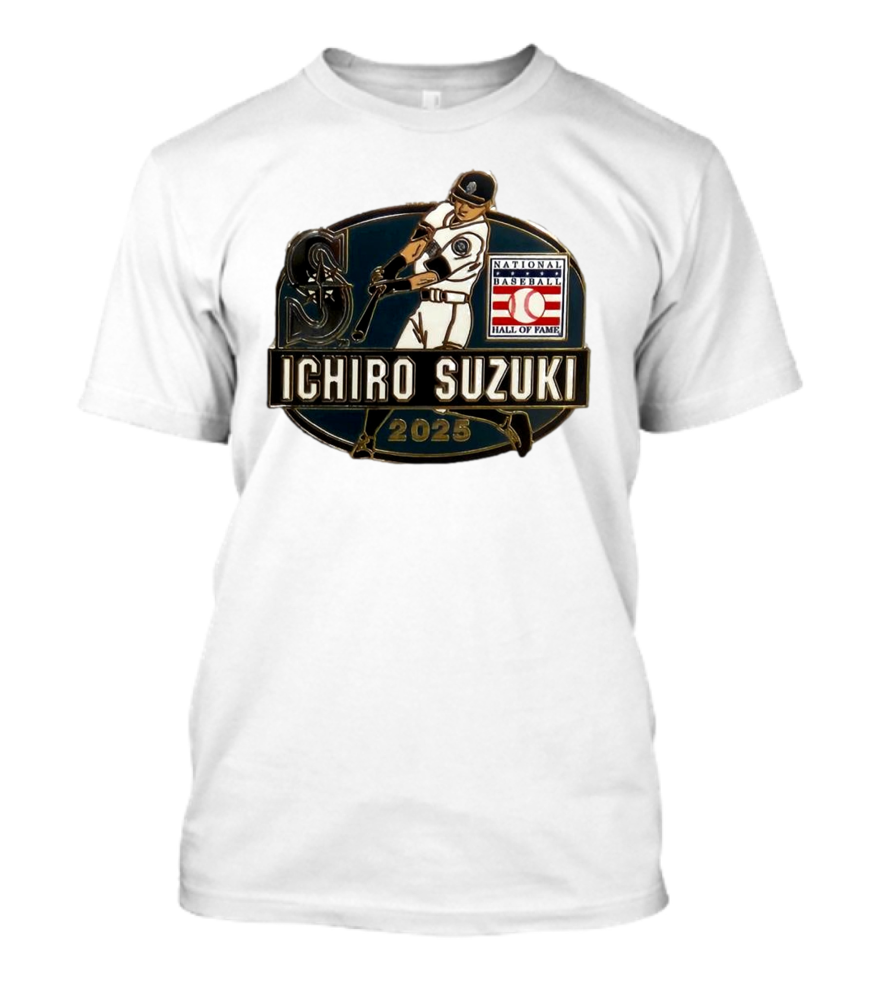 Ichiro Suzuki Seattle Mariners National Baseball Hall Of Fame 2025 T-Shirt