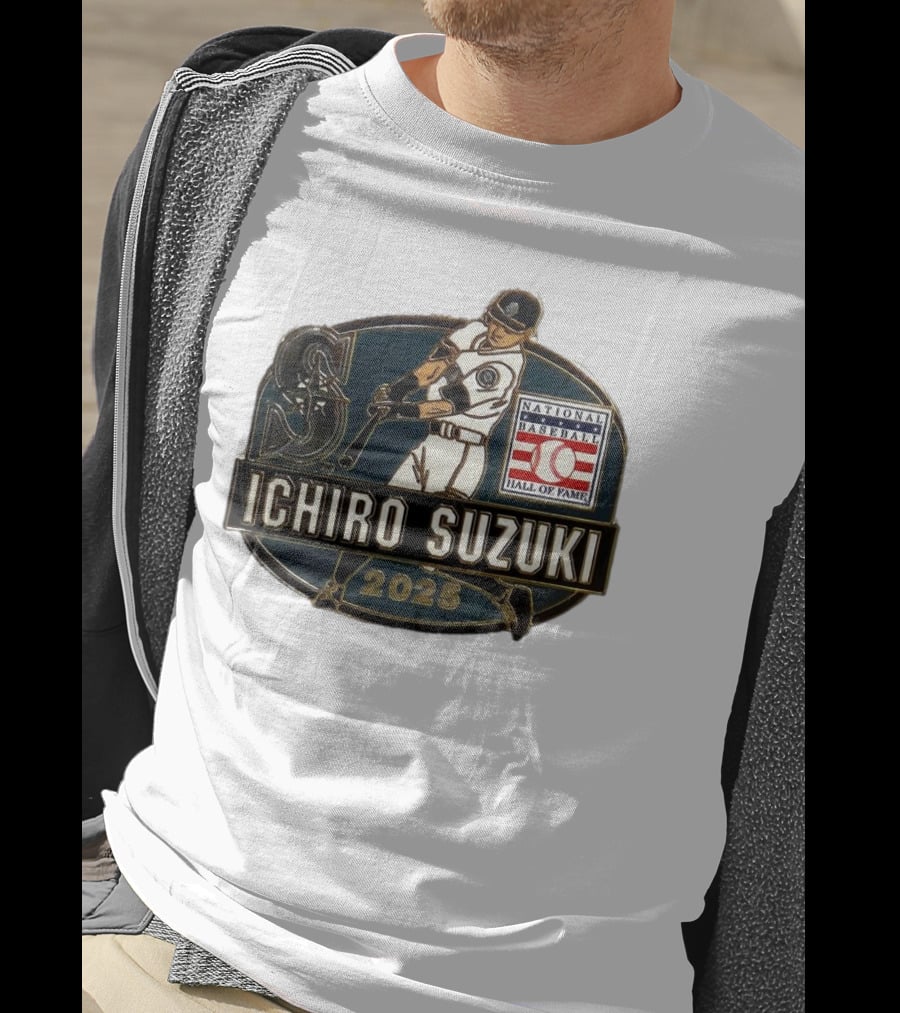 Ichiro Suzuki Seattle Mariners National Baseball Hall Of Fame 2025 T-Shirt