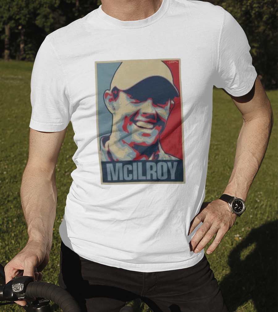 Ireland Rory McIlroy Masters Tournament Vintage Iconic Golf Portrait T-Shirt