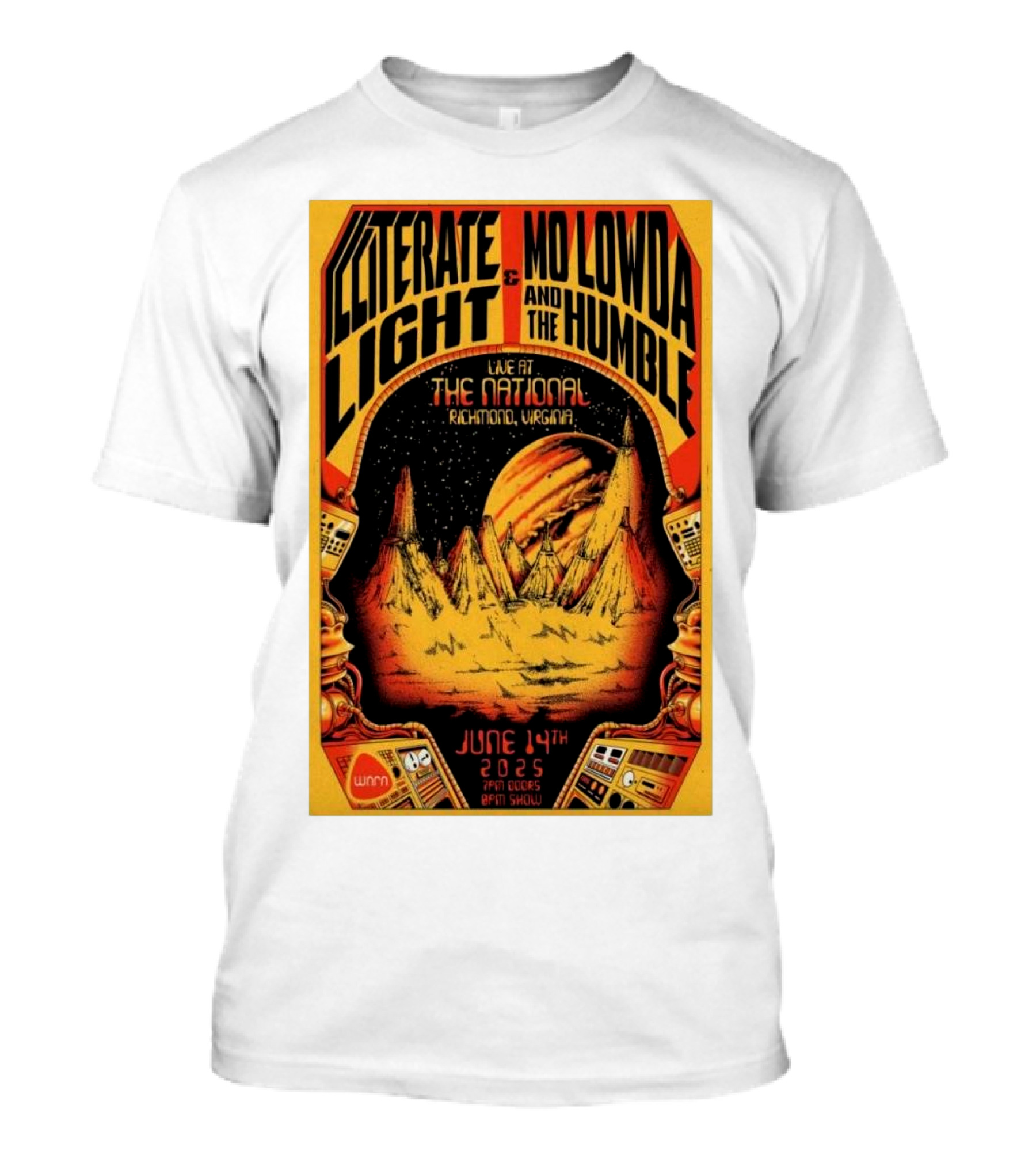 Illiterate Light Mo Lowda The Humble Live At The National Richmond Virginia June 14 2025 T-Shirt