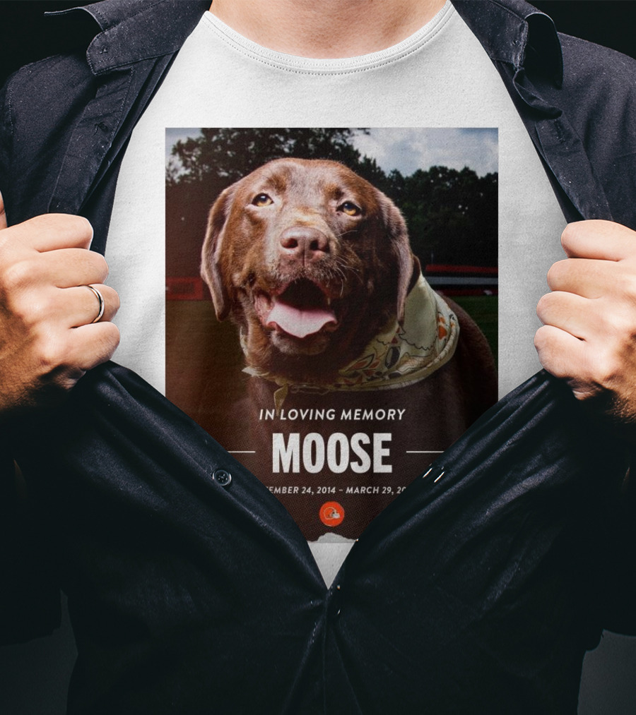 Cleveland Browns NFL In Loving Memory Moose September 24 2014 March 29 2025 Hard Knocks Star T-Shirt