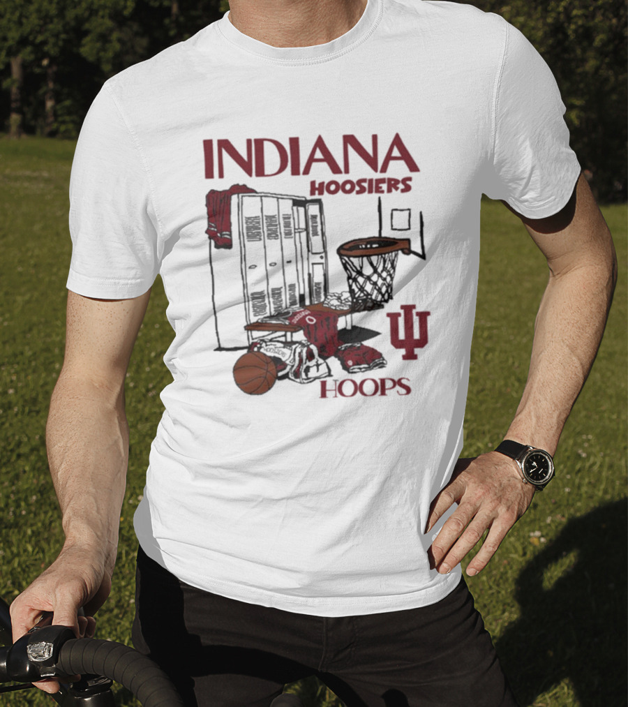 Indiana Hoosiers Basketball Locker Room Hoops NYC T-Shirt