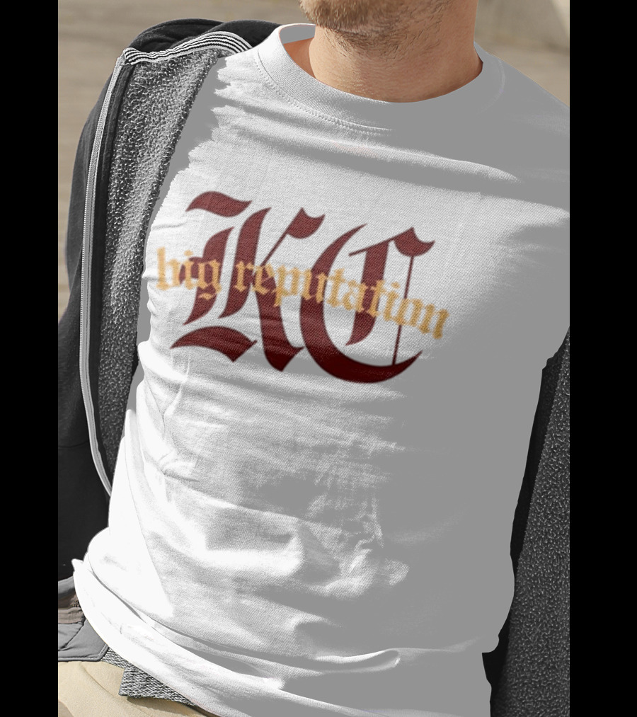 Kc Big Reputation Bold Gothic Style T-Shirt