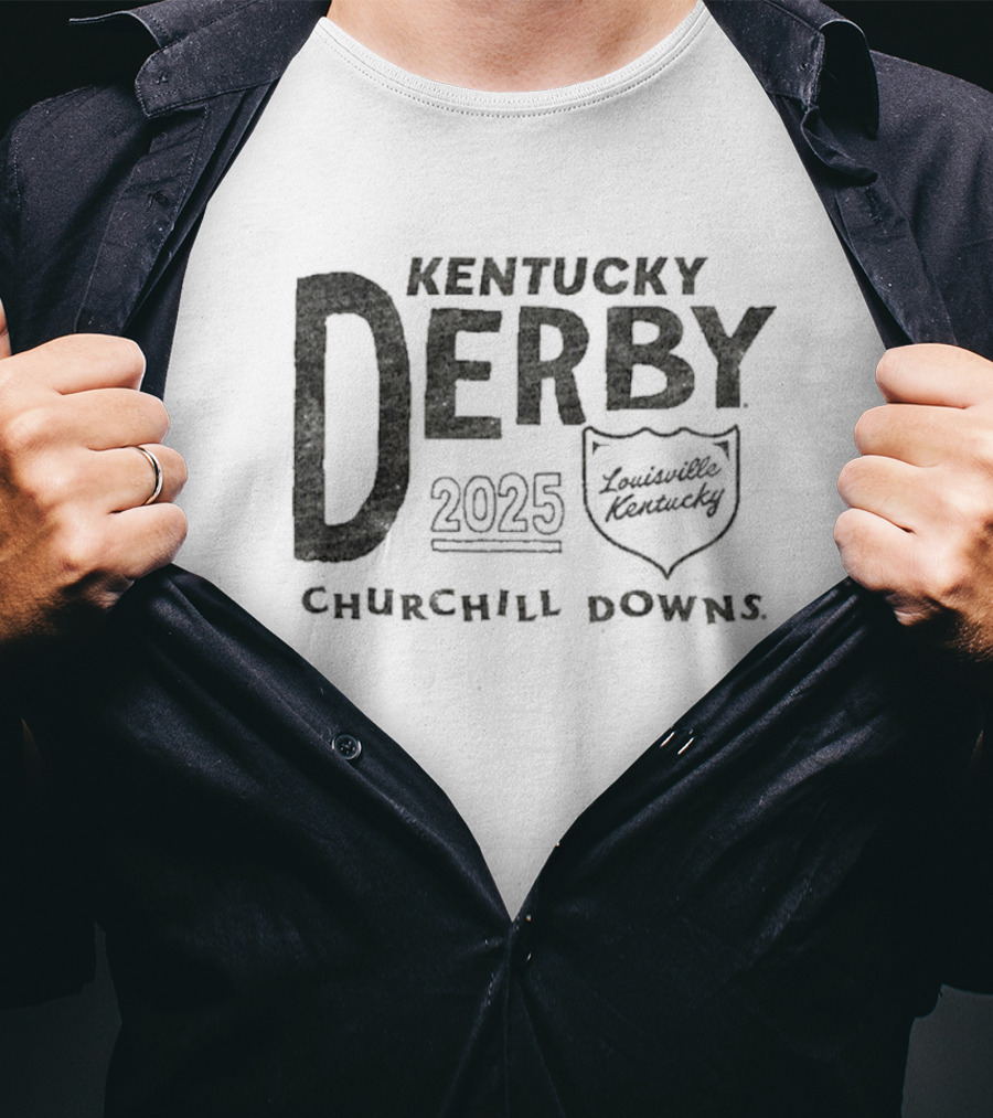 Kentucky Derby 2025 Louisville Churchill Downs Vintage Racing Event T-Shirt