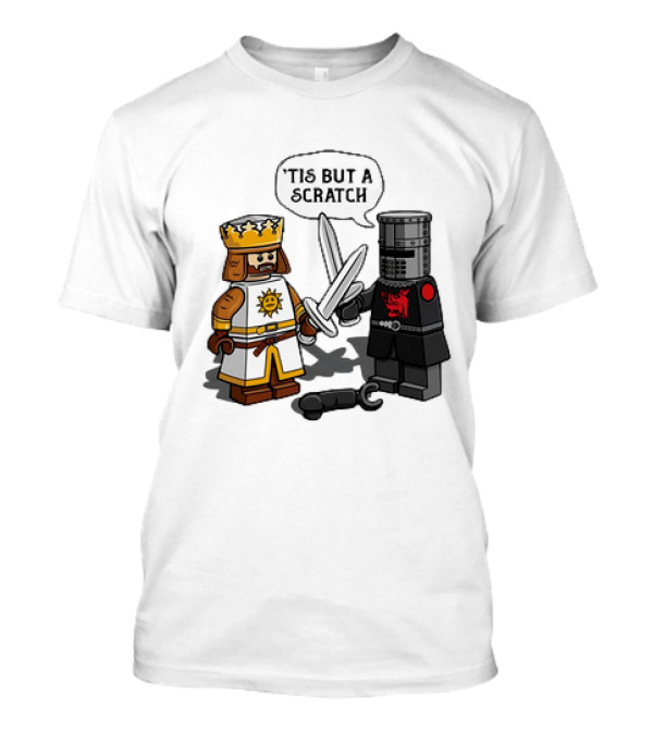 King Arthur And The Black Knight Monty Python And The Holy Grail X LEGO Minifigs King Vs Knight T-Shirt