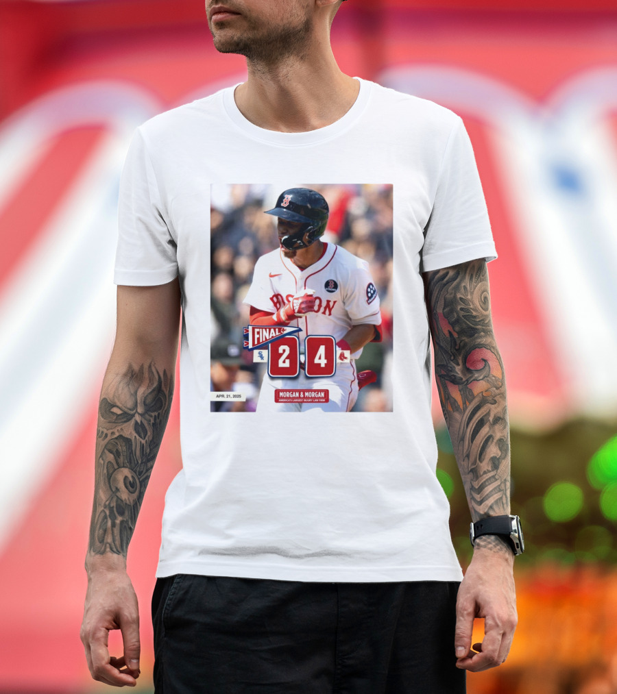 Boston Red Sox Victory Over Chicago White Sox 4-2 Marathon Monday Apr 21 2025 T-Shirt