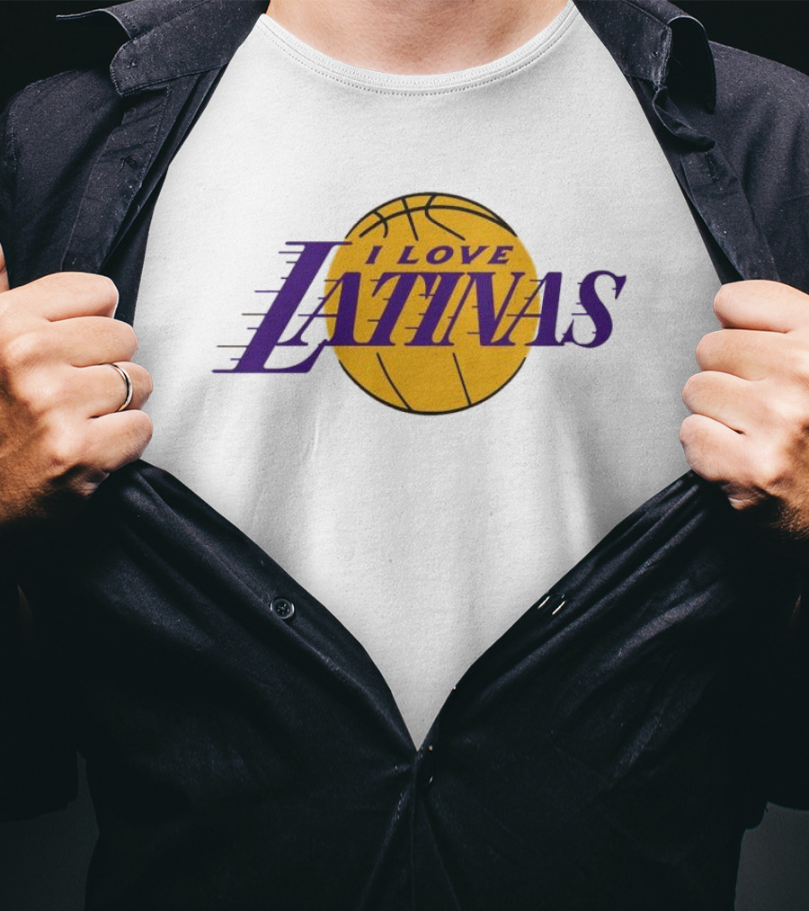 LA Basketball I Love Latinas T-Shirt