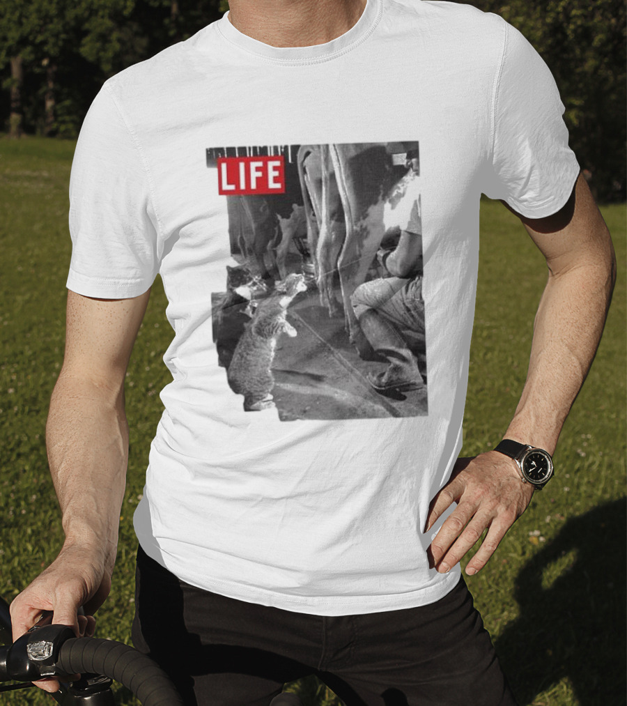 Life Magazine Cats Enjoying Fresh Milk T-Shirt