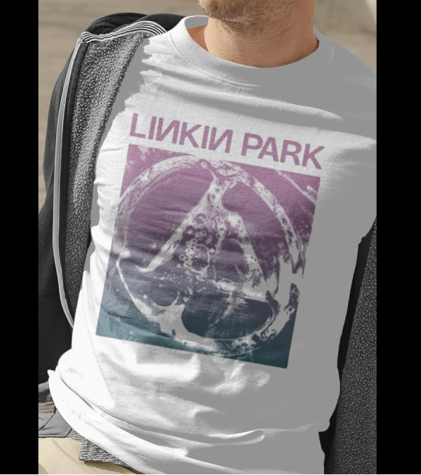 Linkin Park Gradient Circle Symbol Fz Deluxe Drop Shoulder T-Shirt