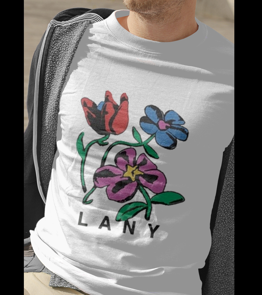 Lany ILYSB Colorful Flowers Artwork T-Shirt