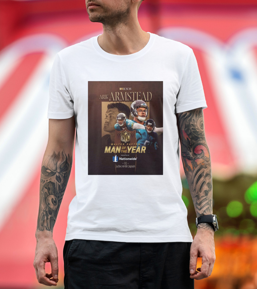 Jacksonville Jaguars Arik Armstead NFL Honors Walter Payton Man of the Year 2024 T-Shirt