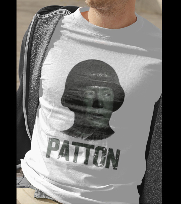 Jake Shields General Patton Helmet Portrait T-Shirt