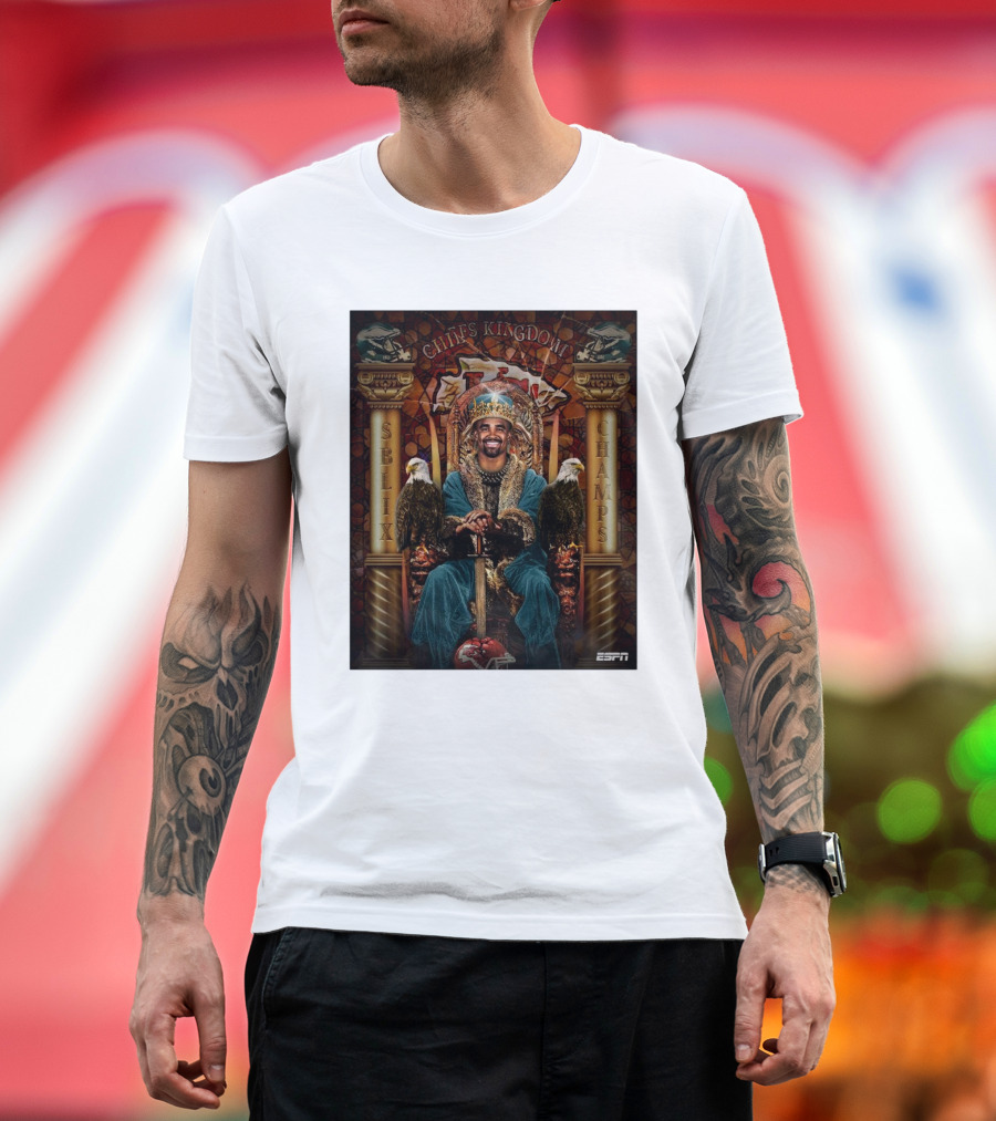 Chiefs Kingdom SBLIX Champs Eagles Dethrone Mahomes T-Shirt