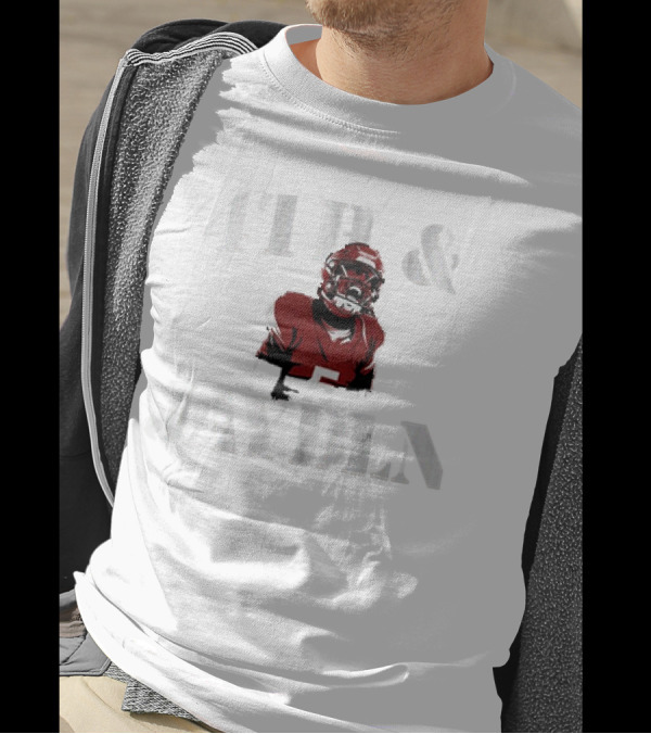 4th And Jayden Football Player Number 5 T-Shirt