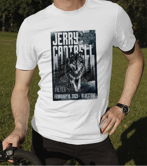 Jerry Cantrell I Want Blood Tour 2025 Columbus The Bluestone February 18 With Filter T-Shirt