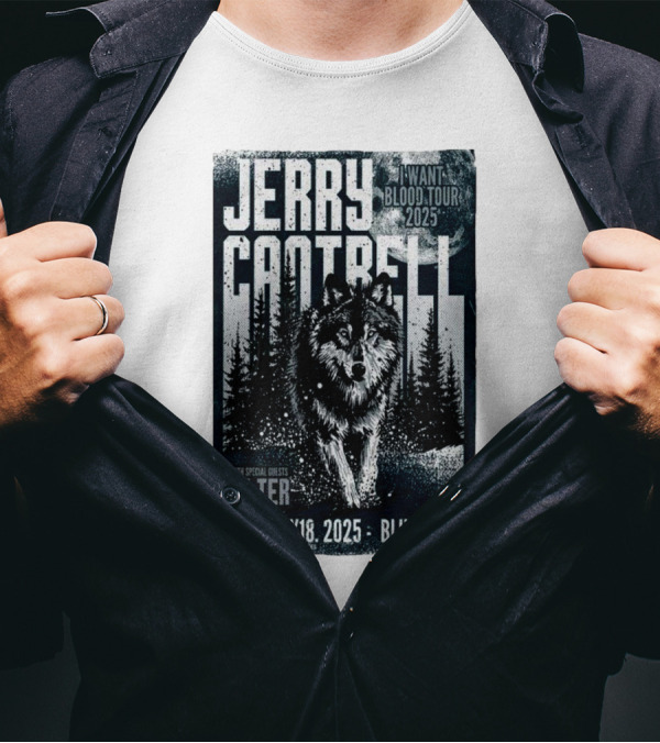 Jerry Cantrell I Want Blood Tour 2025 Columbus The Bluestone February 18 With Filter T-Shirt