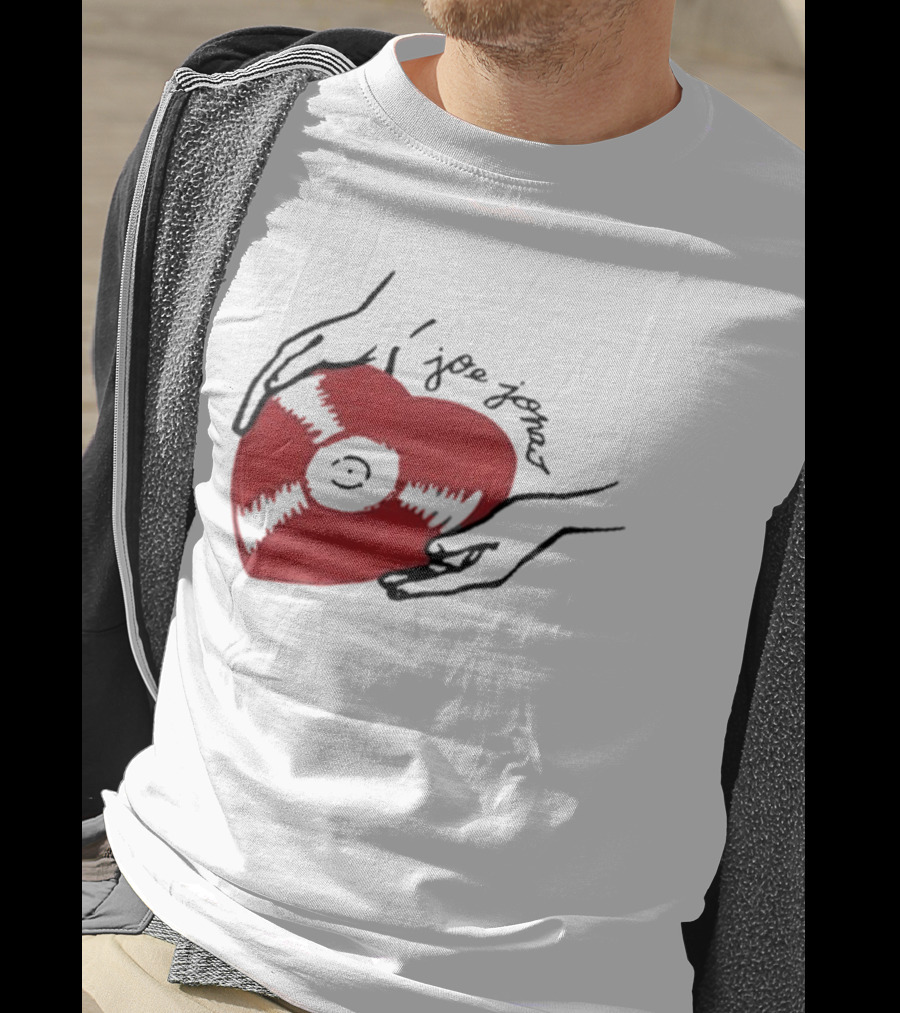 Joe Jonas Vinyl Heart Record T-Shirt