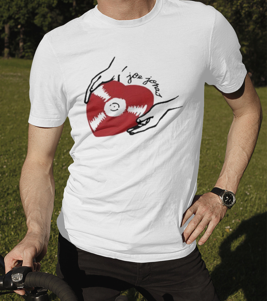 Joe Jonas Vinyl Heart Record T-Shirt
