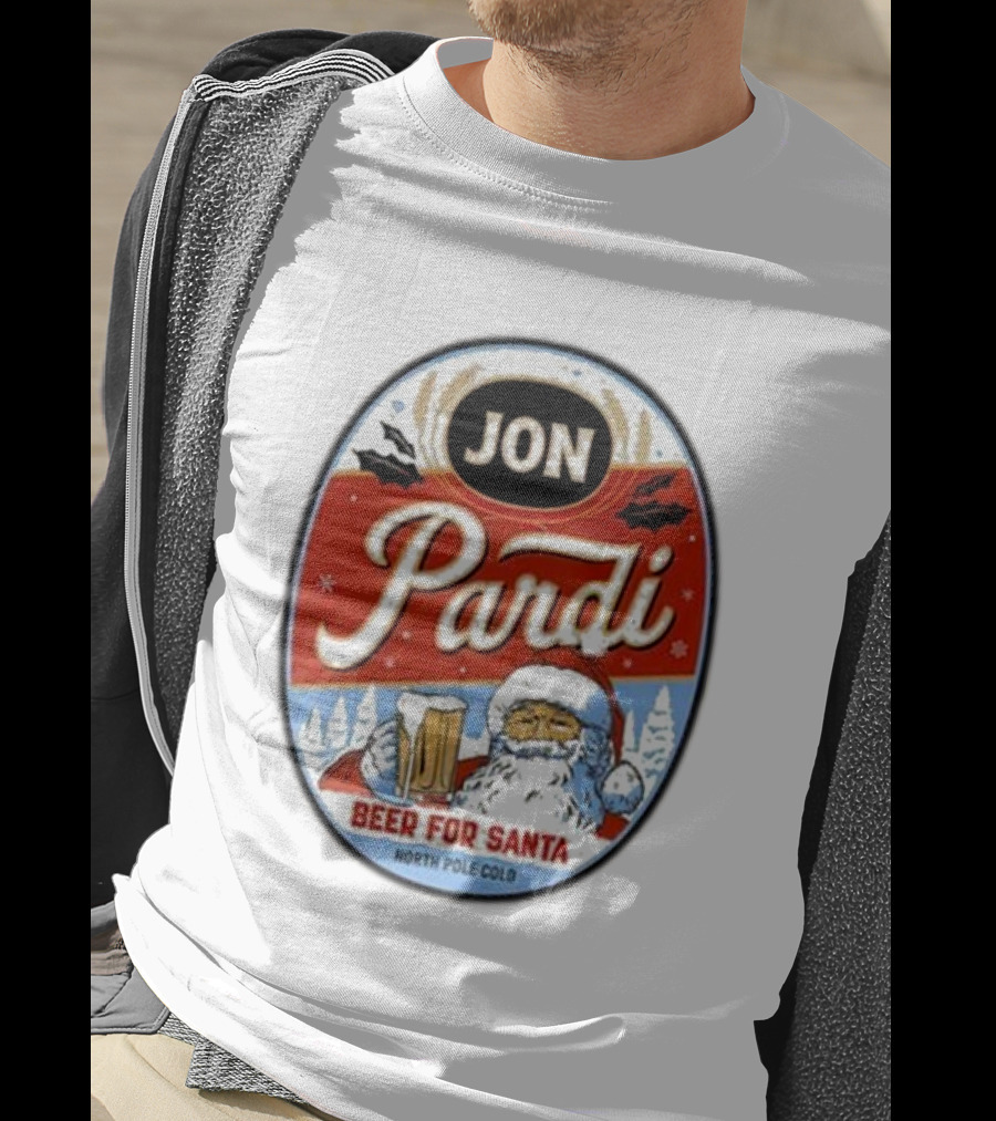 Jon Pardi Beer For Santa North Pole Cold Holiday Festive Design T-Shirt