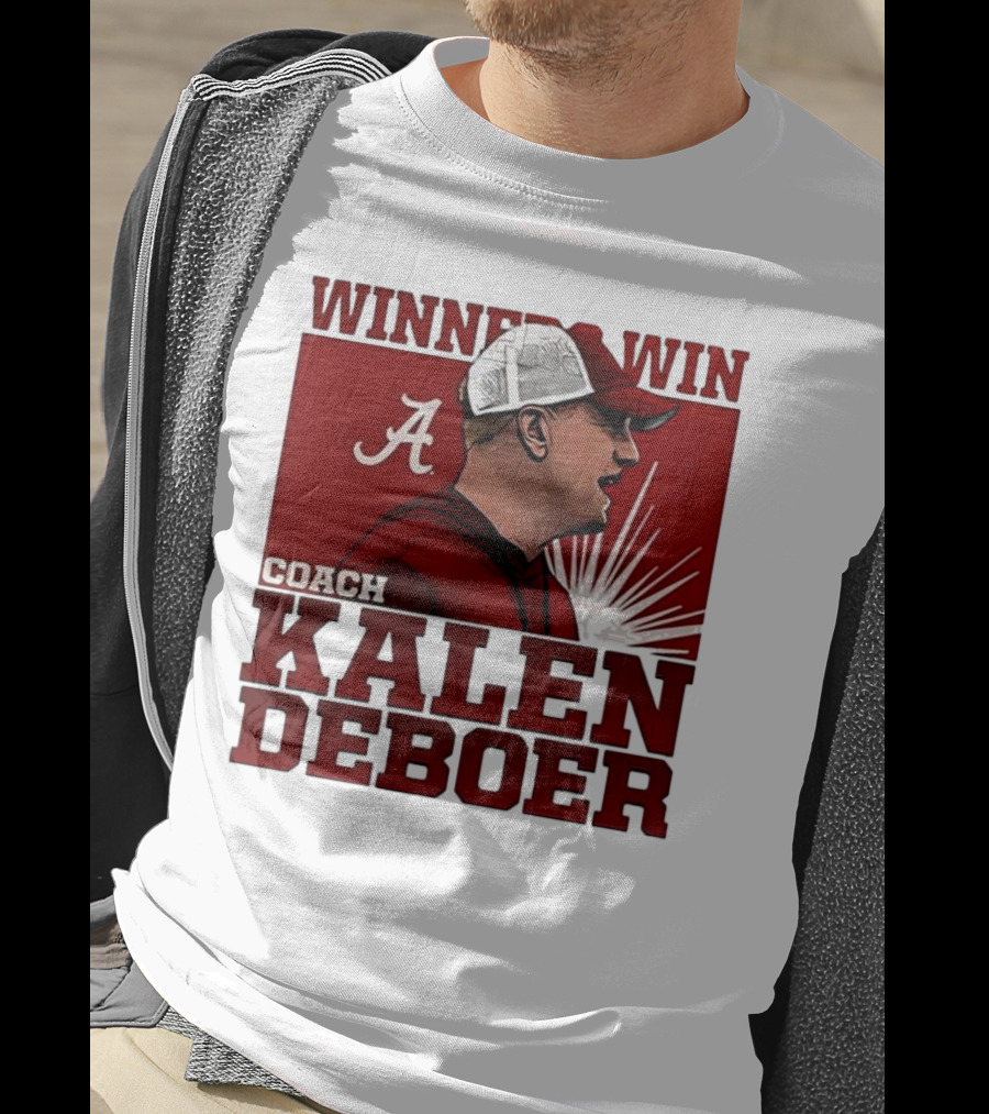 Winner Win Coach Kalen DeBoer Alabama T-Shirt