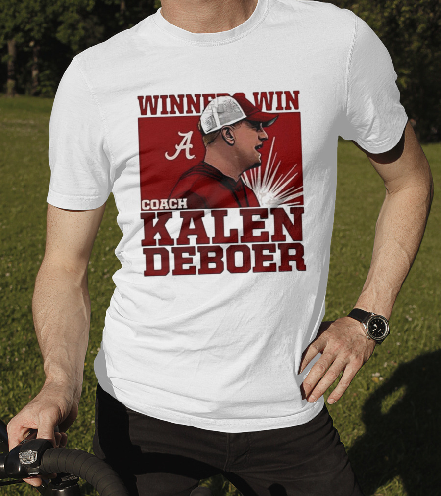 Winner Win Coach Kalen DeBoer Alabama T-Shirt