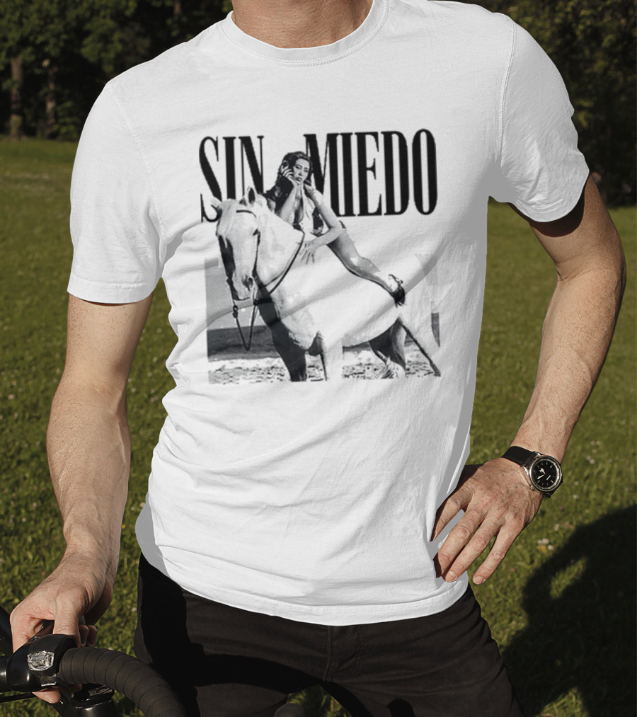 Kali Uchis Sin Miedo Equestrian Horseback Riding Vintage Style T-Shirt