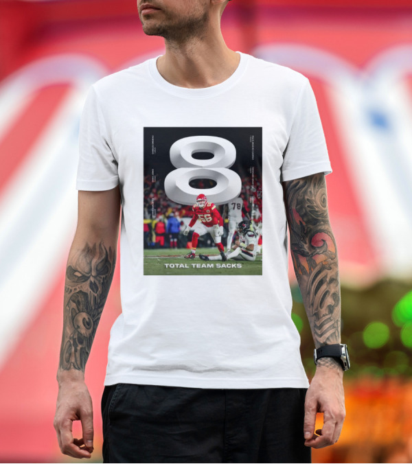 Premium T-Shirt: Kansas City Chiefs 8 Total Team Sacks George Karlaftis Chris Jones Charles Omenihu NFL Football T-Shirt Kansas City Chiefs 8 Total Team Sacks George Karlaftis Chris Jones Charles Omenihu NFL Football T-Shirt