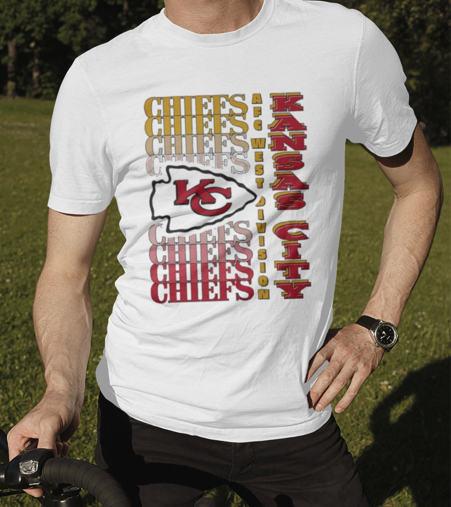 Kansas City Chiefs AFC West Division Kansas City Chiefs Logo KC Chiefs T-Shirt
