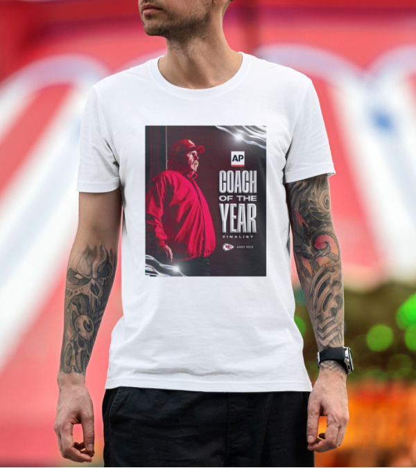 Premium T-Shirt: AP Coach of the Year Finalist Andy Reid Kansas City Chiefs T-Shirt AP Coach of the Year Finalist Andy Reid Kansas City Chiefs T-Shirt
