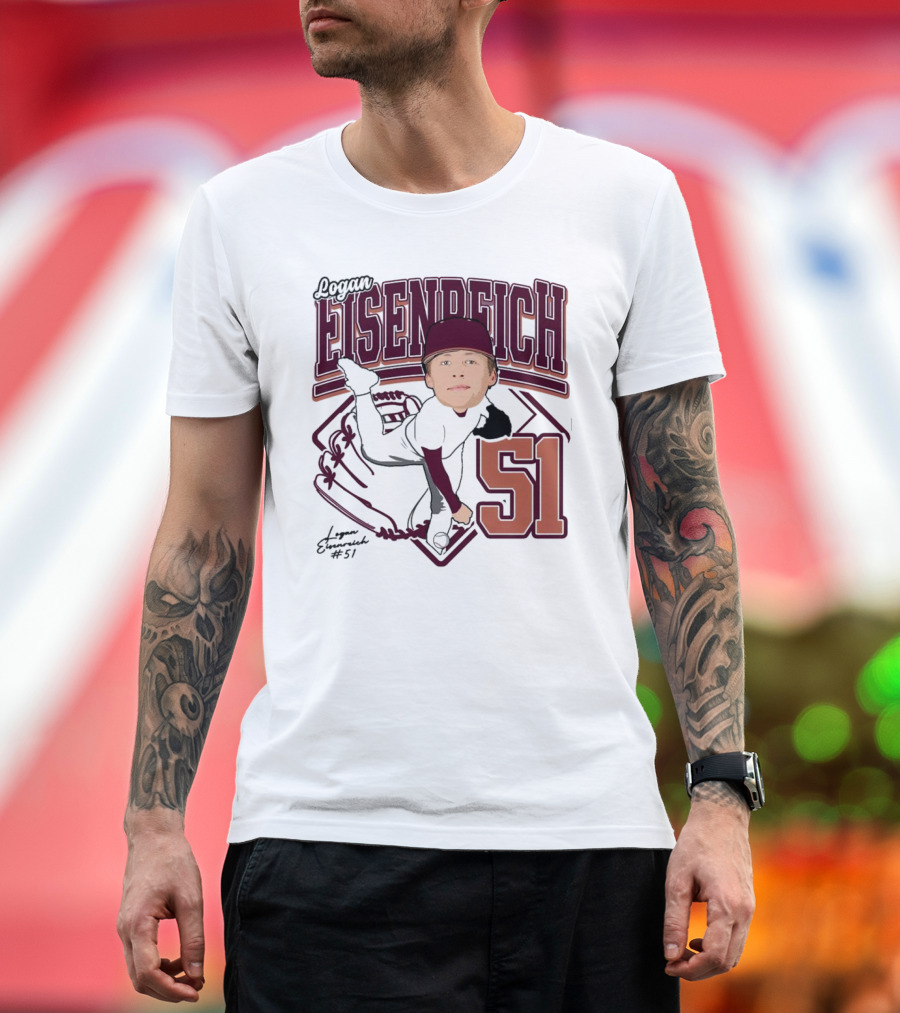Eisenreich Baseball 51 Logan 2025 Sports Illustration T-Shirt