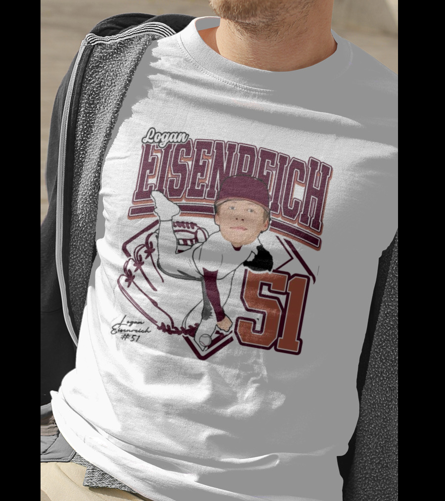 Eisenreich Baseball 51 Logan 2025 Sports Illustration T-Shirt