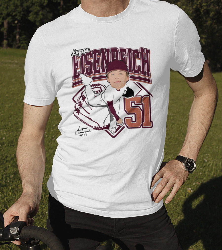 Eisenreich Baseball 51 Logan 2025 Sports Illustration T-Shirt