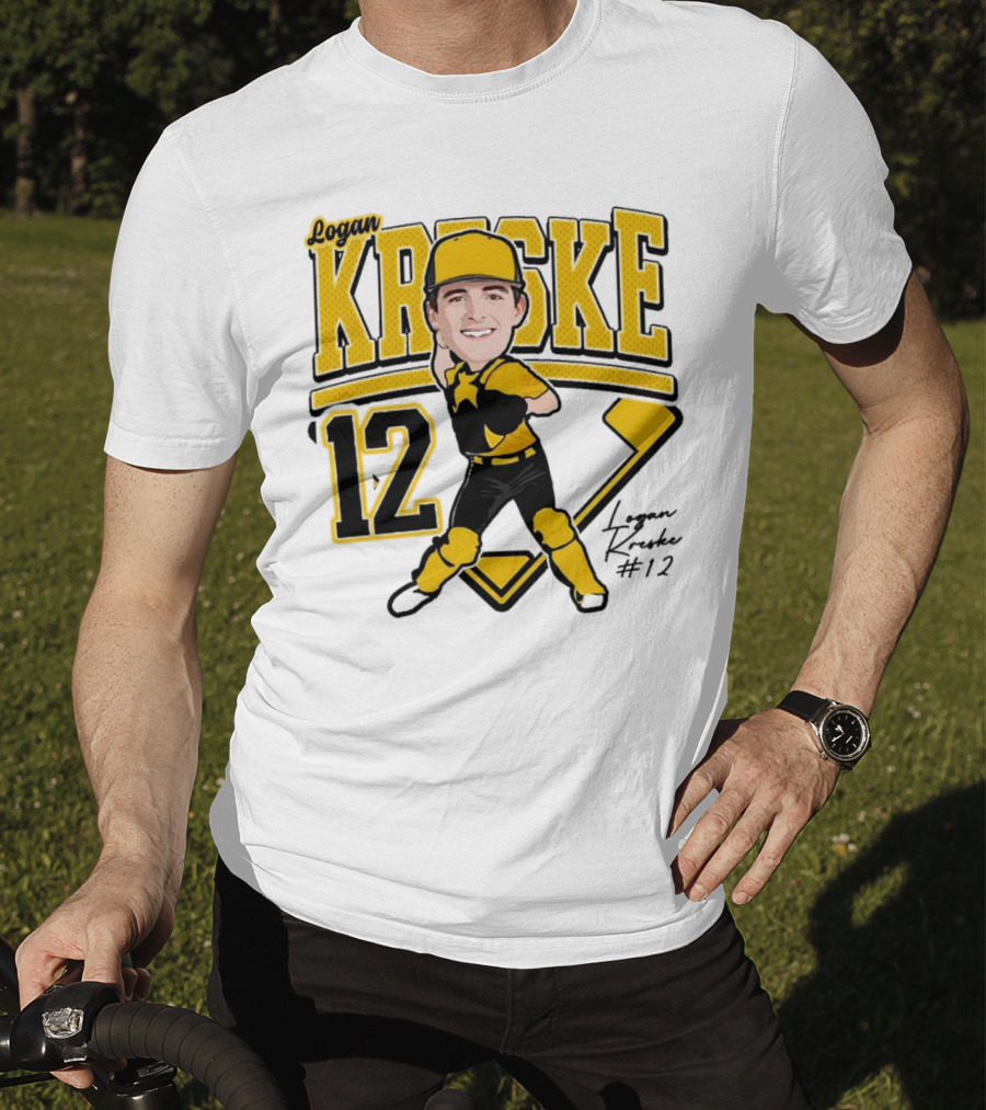 Logan Kreske Baseball 12 2025 Player Illustration T-Shirt