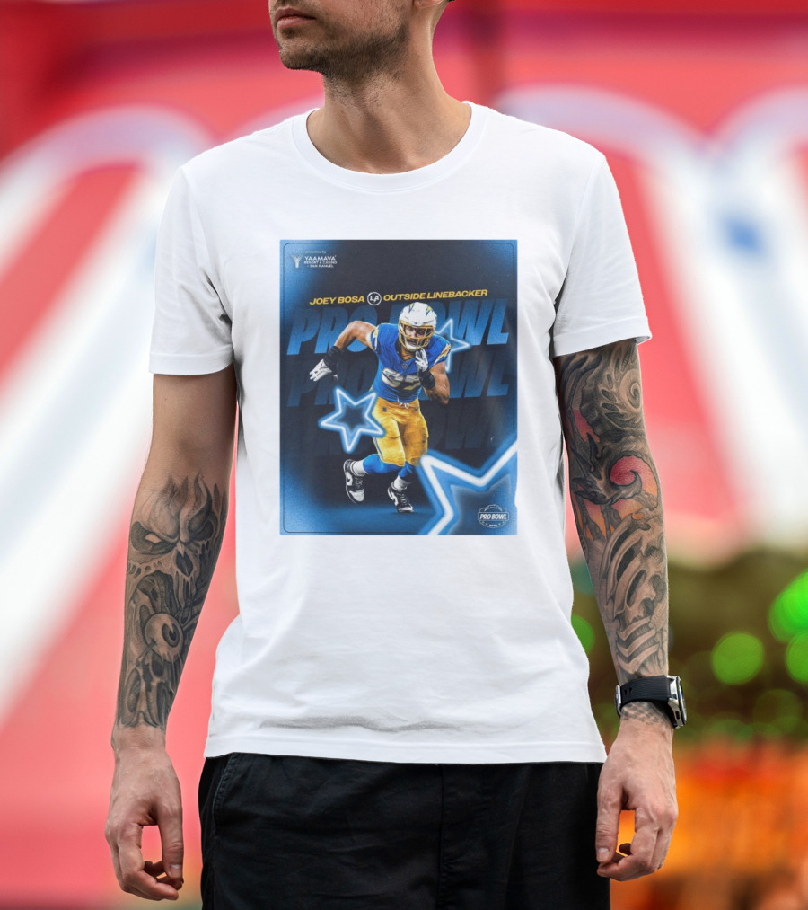 Joey Bosa LA Chargers Outside Linebacker Pro Bowl Presented by Yaamava’ Resort and Casino at San Manuel T-Shirt