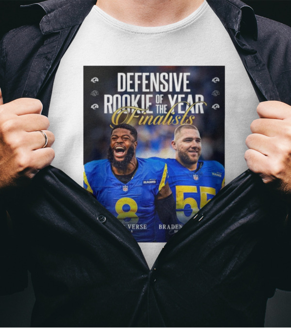 Los Angeles Rams Jared Verse Braden Fiske Defensive Rookie Of The Year Finalists 2024 T-Shirt