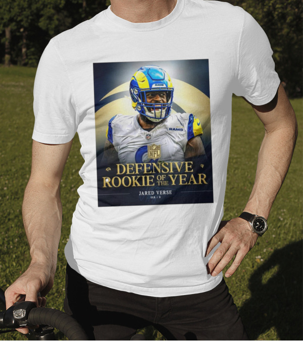 Los Angeles Rams NFL Defensive Rookie Of The Year Jared Verse OLB 2024 T-Shirt