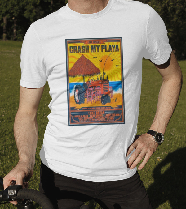 Luke Bryan's Crash My Playa January 15-18 2025 Riviera Cancun CMP Jason Aldean Kane T-Shirt