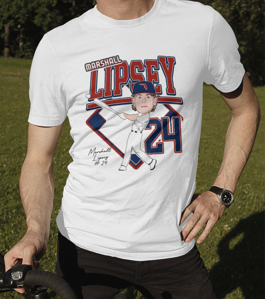Marshall Lipsey 24 Baseball 2025 M. Reshold T-Shirt