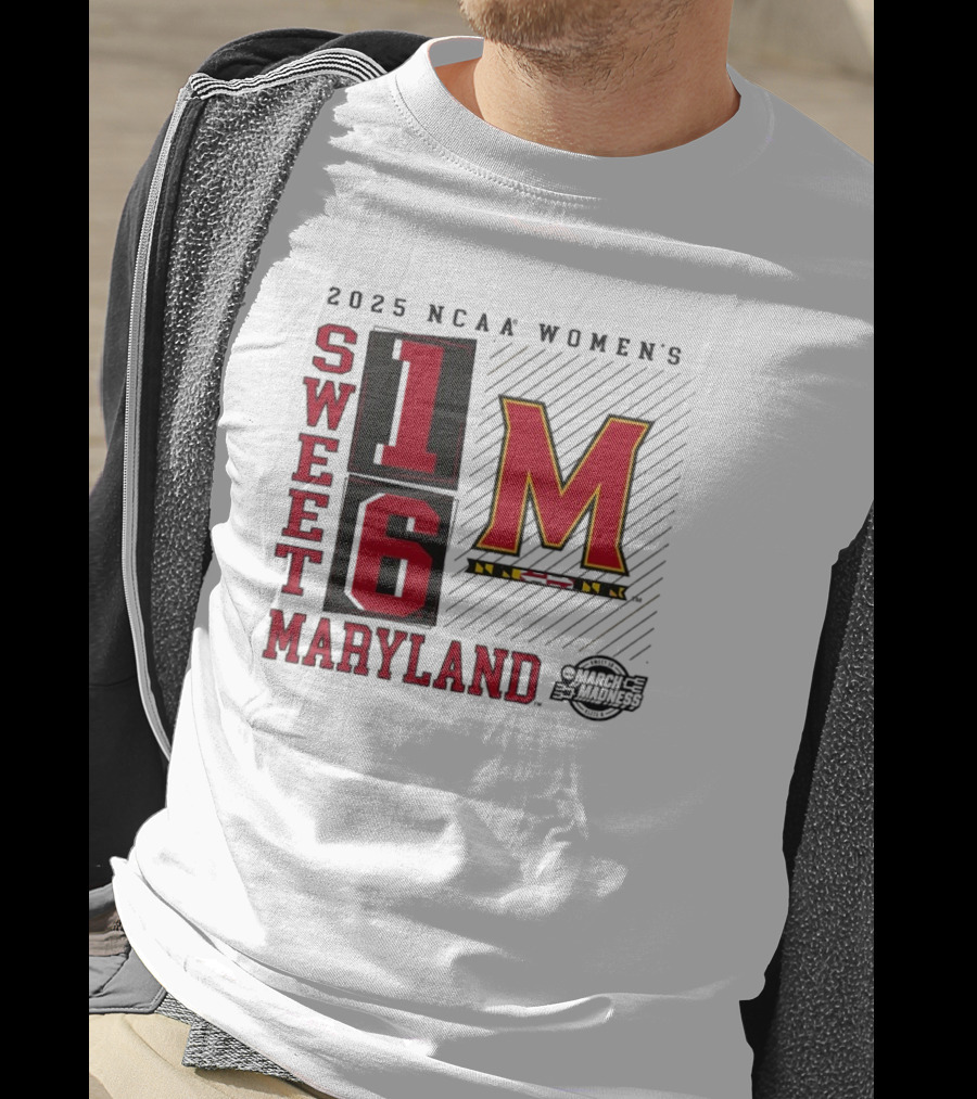 2025 NCAA Women's Sweet 16 Maryland Terrapins March Madness T-Shirt