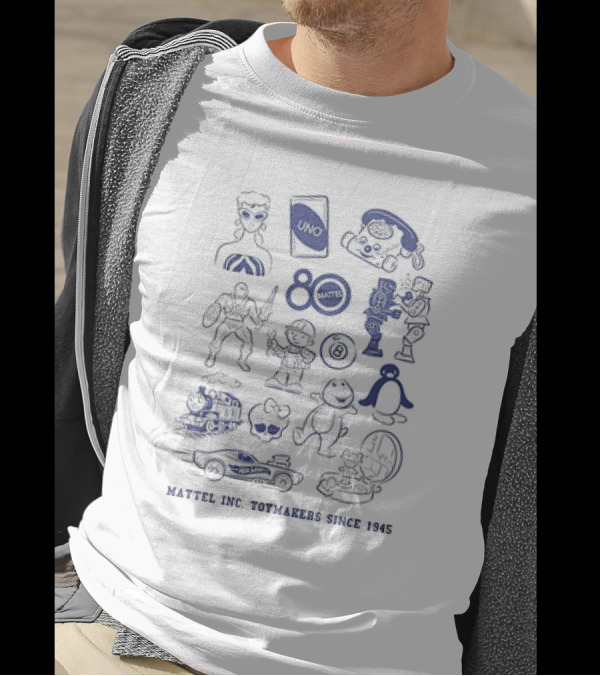 Masters Of The Universe UNO Barbie Hot Wheels Fisher Price Mattel Creations 80th Icons T-Shirt