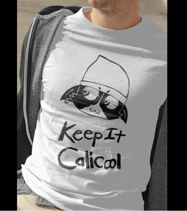 Meowskulls Keep It Calicool With Cool Cat In Beanie T-Shirt